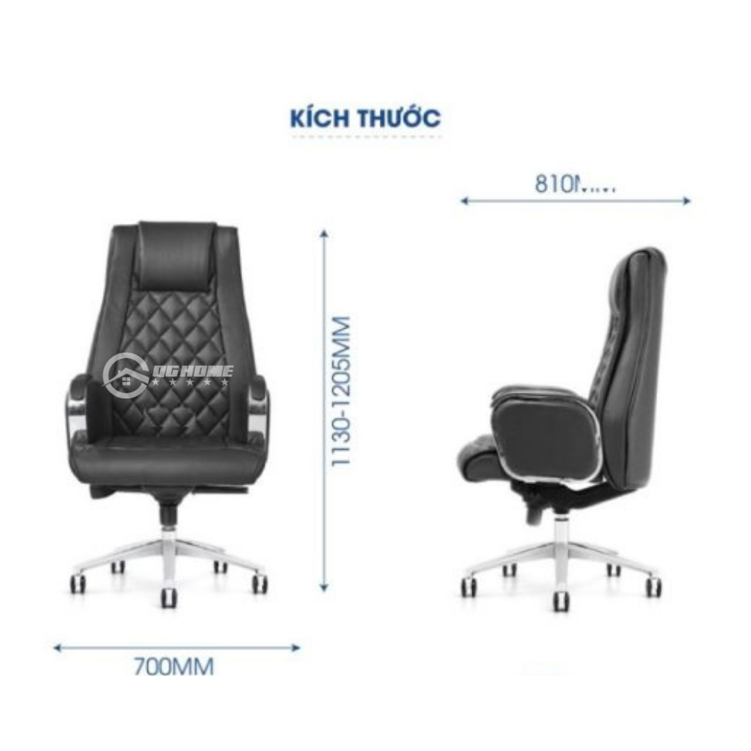 Ghe giam doc QGD01 Kich thuoc Ghe giam doc QGD01 Kich thuoc