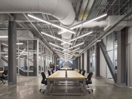 van phong khong gian mo