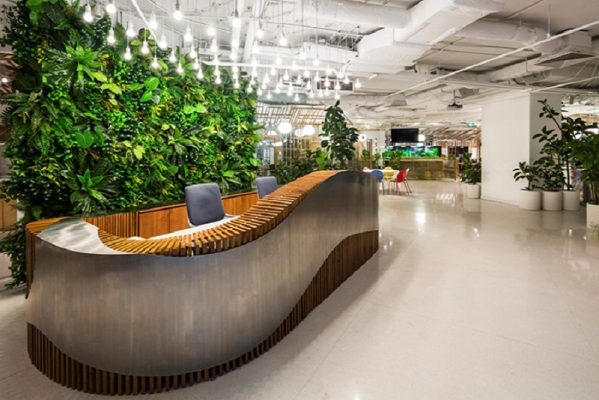 thiet ke quay le tan van phong dep 1