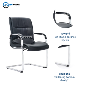 Ghe da van phong QGD03 Chat lieu