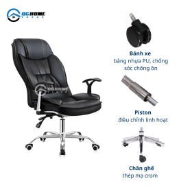 Ghe da van phong QGD04 Chat lieu