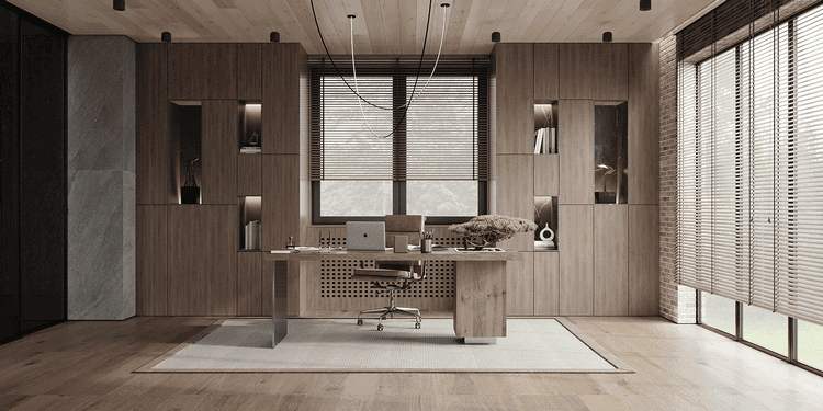 Thiet ke phong lam viec tai nha 6