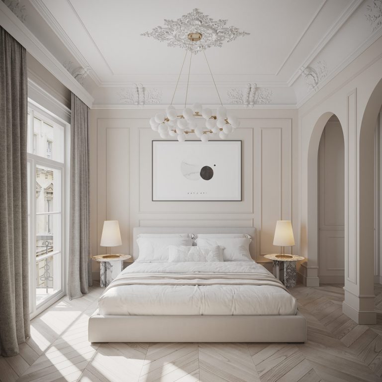 white neoclassical bedroom 768x768 3