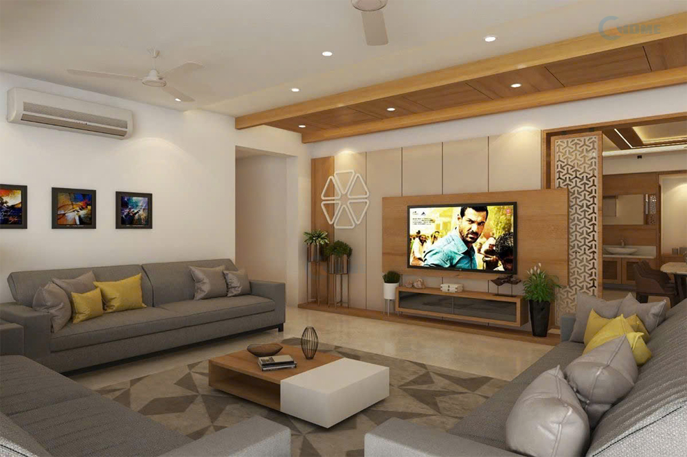 mau thiet ke phong khach dep