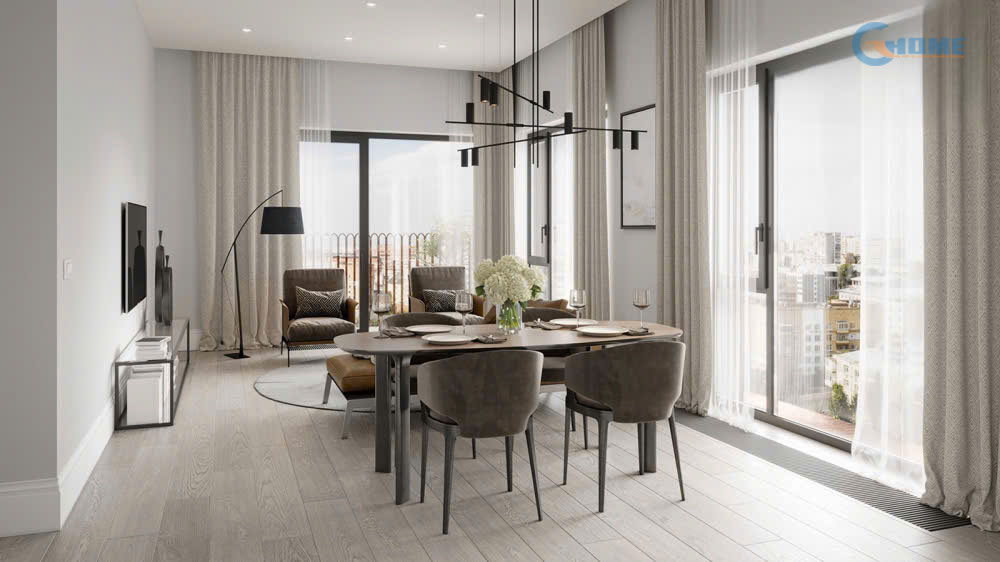 thiet ke chung cu 60m2 2 phong ngu qg01