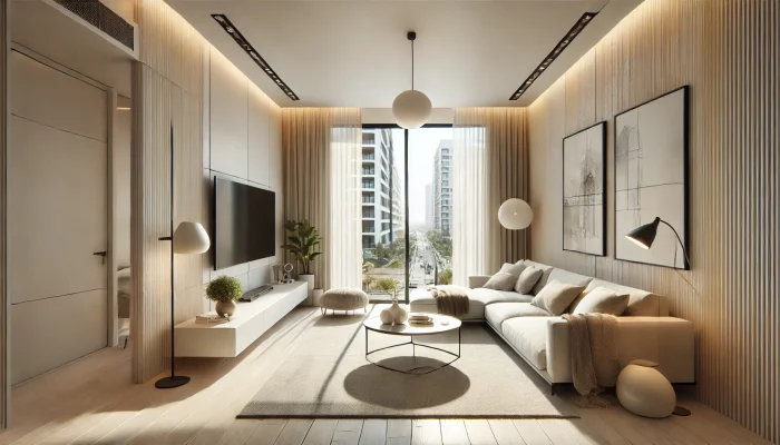 thiet ke phong khach phong cach hien dai