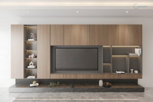 thiet ke vach tivi dep 06