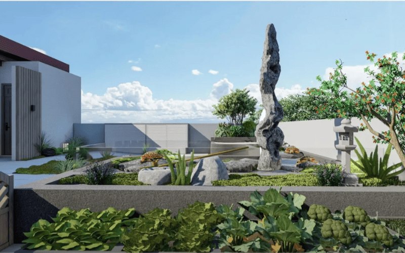 vuon rau san thuong dep