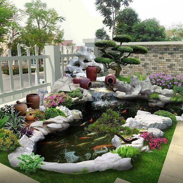 thi cong ho ca koi dep